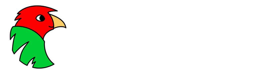 Logo redgreenbird media weiss
